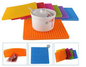 BPA Free silicone overflow-proof lid+silicone shovel + silicone pad