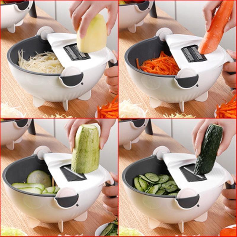 Multi-functional Rotate Kitchen Shredder Grater Slicer