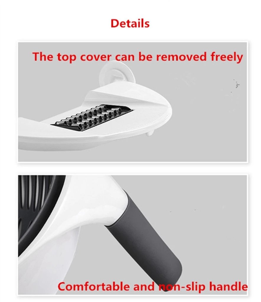 Multi-functional Rotate Kitchen Shredder Grater Slicer