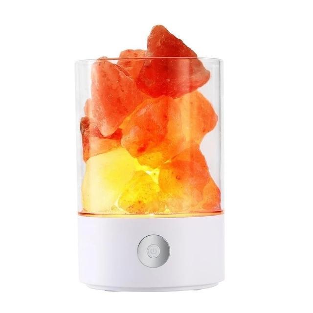 2019 HIMALAYAN CRYSTAL SALT LAMP COLOR DIMMER LED AIR PURIFIER NIGHT LIGHT